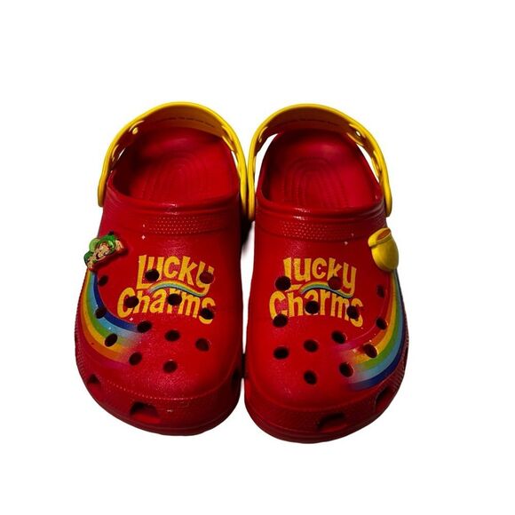 Crocs Classic Lucky Charms Limited Edition Red Slip On Clogs Men Size 9 main image 11